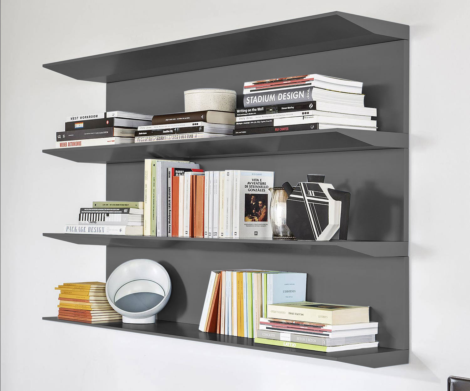 Novamobili Wall shelf Horizon dark grey