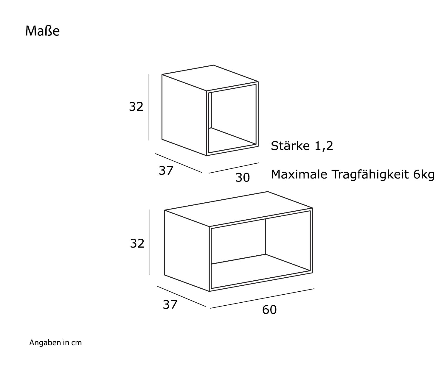 Novamobili Design Wandregal Nest Skizze Maße