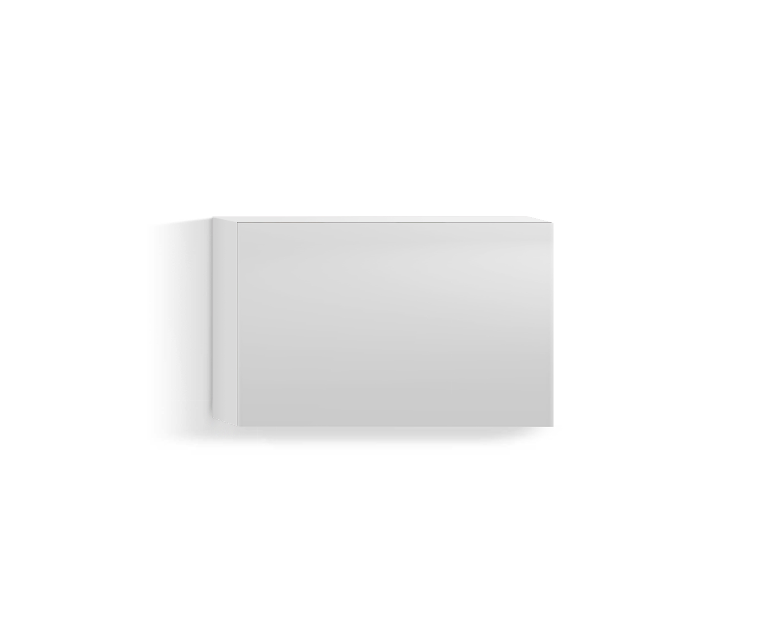 Design Wohnzimmer Hängeschrank Horizontal H42 B60 oben weiss300