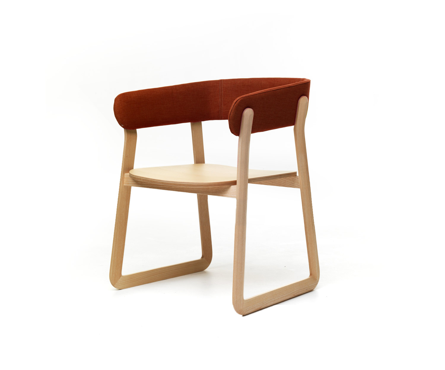 Valsecchi 1918 Stuhl Galatea orange Esche natur