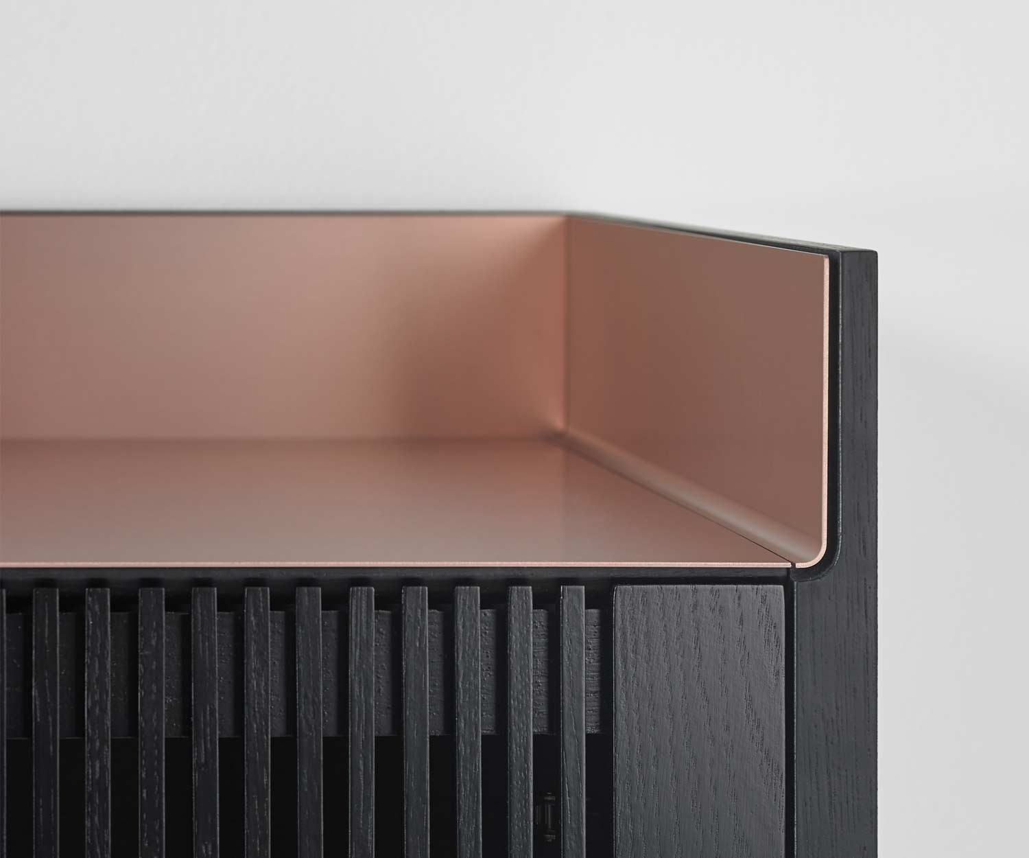 Hochwertiges Punt Design Highboard Stockholm Eiche Dunkel gebeizt