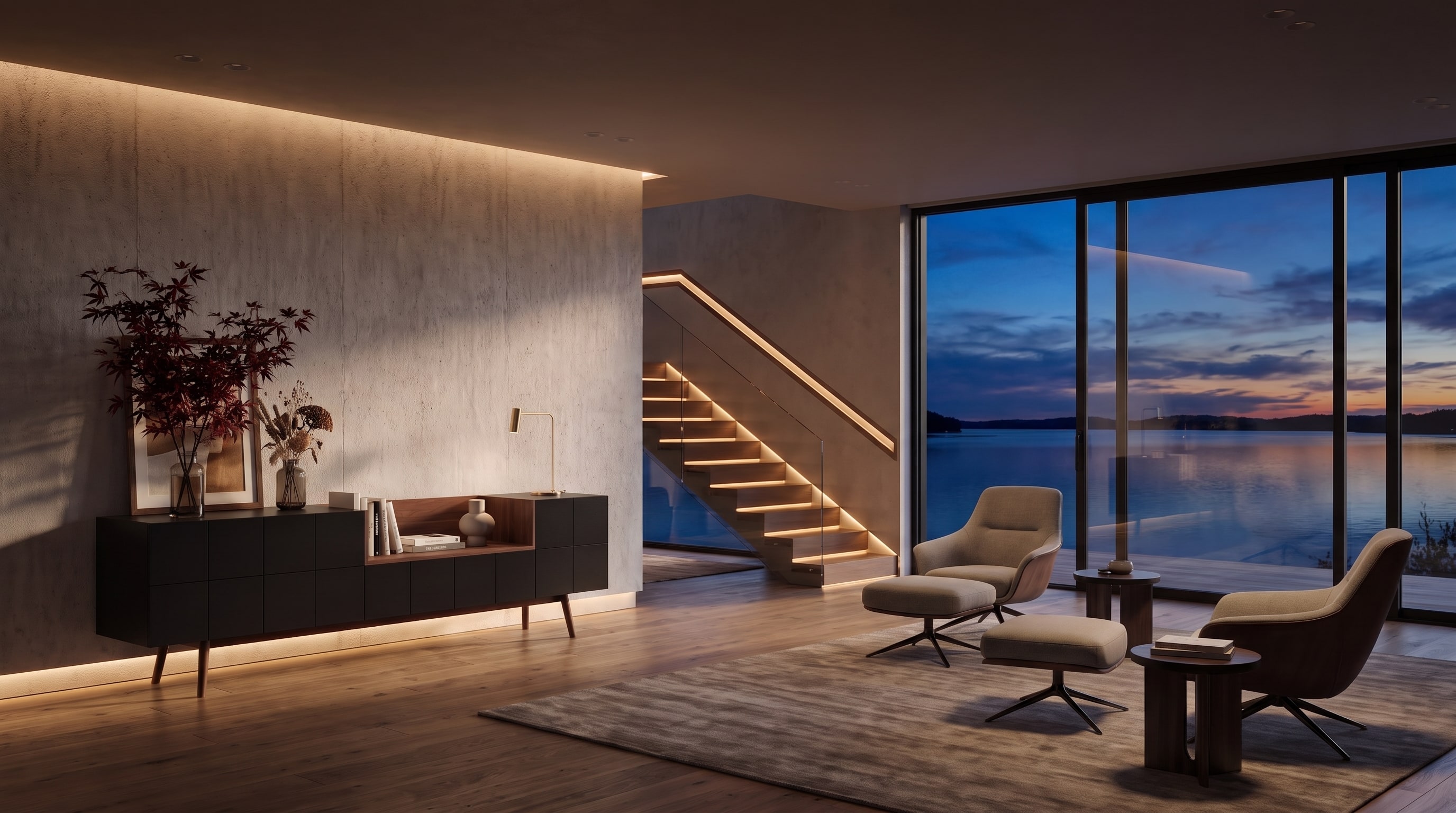 Dunkles Sideboard elegant integrieren: Einrichtungsideen mit al2