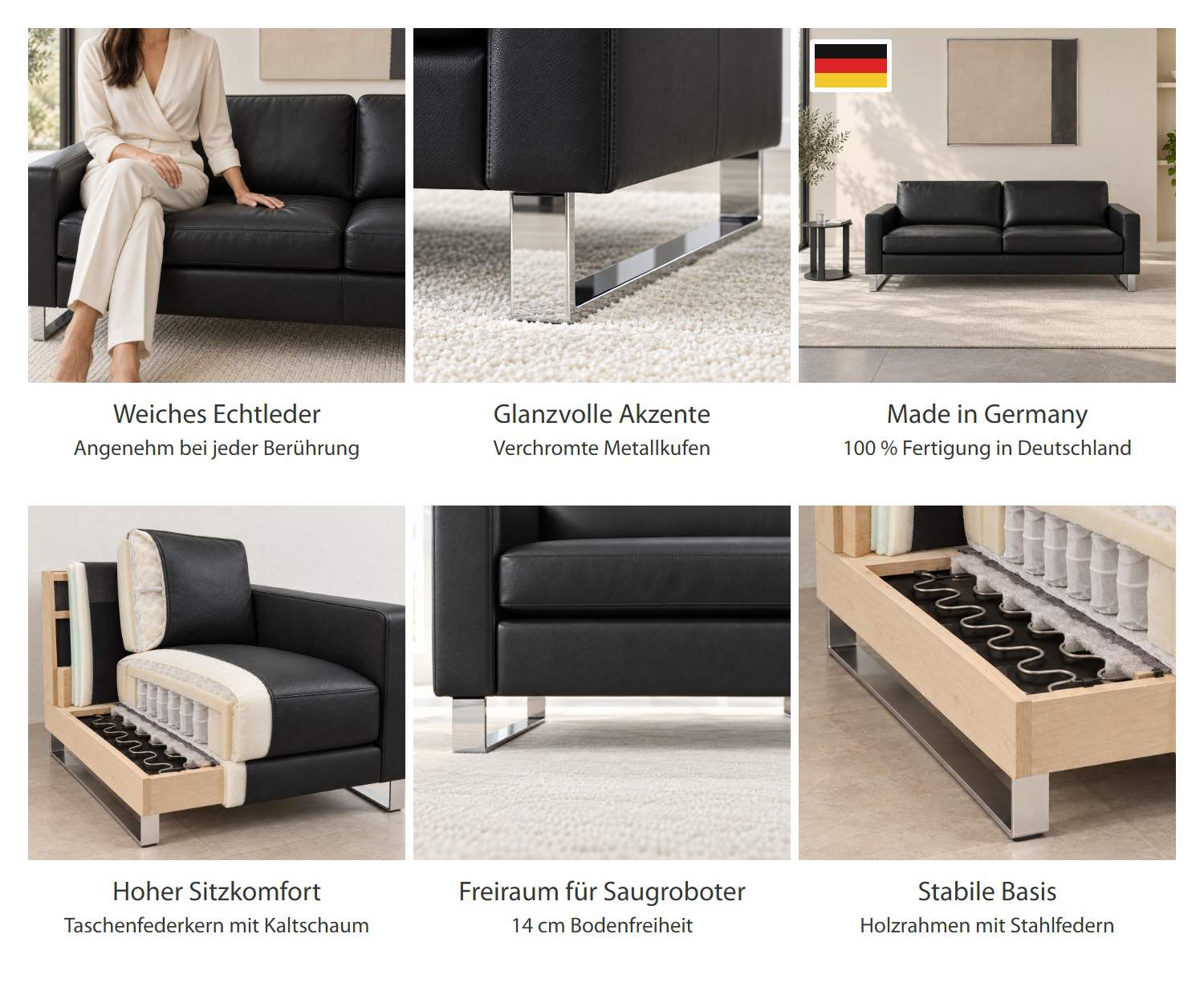 Livitalia Sofa Vinaro – Quality features (DE) Livitalia Sofa Vinaro – Quality features (DE)