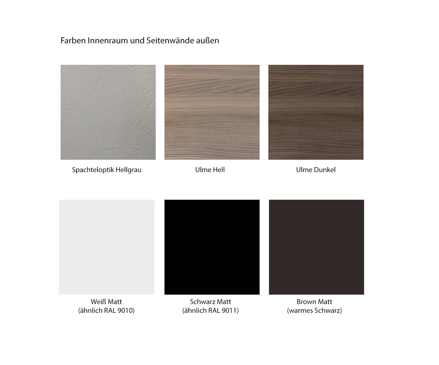 Schuhschrank Farben Spachteloptik Weiß Schwarz Braun Matt Ulme