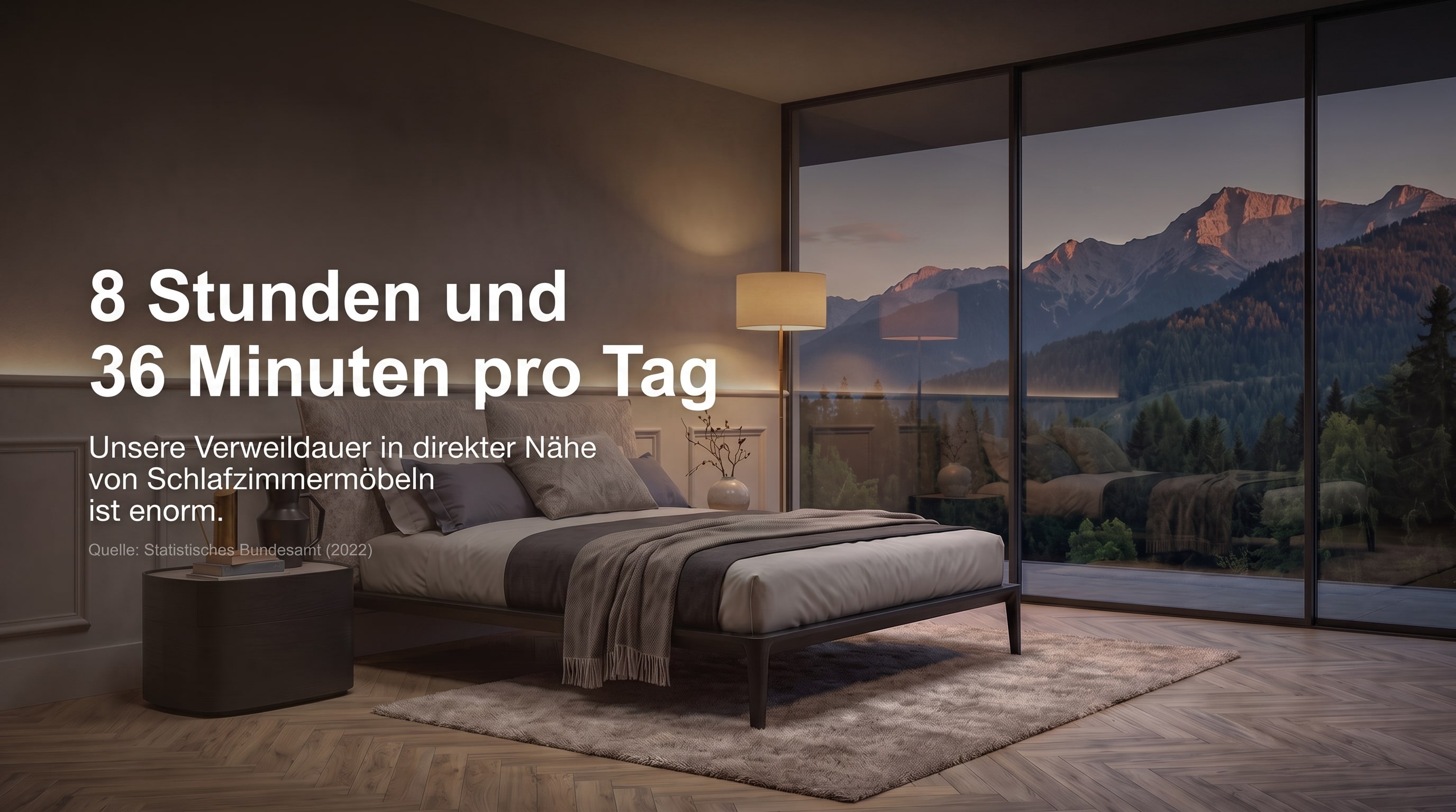 8 Stunden und 36 Minuten pro Tag &ndash; Unsere Verweildauer in direkter N&auml;he von Schlafzimmerm&ouml;beln ist enorm.