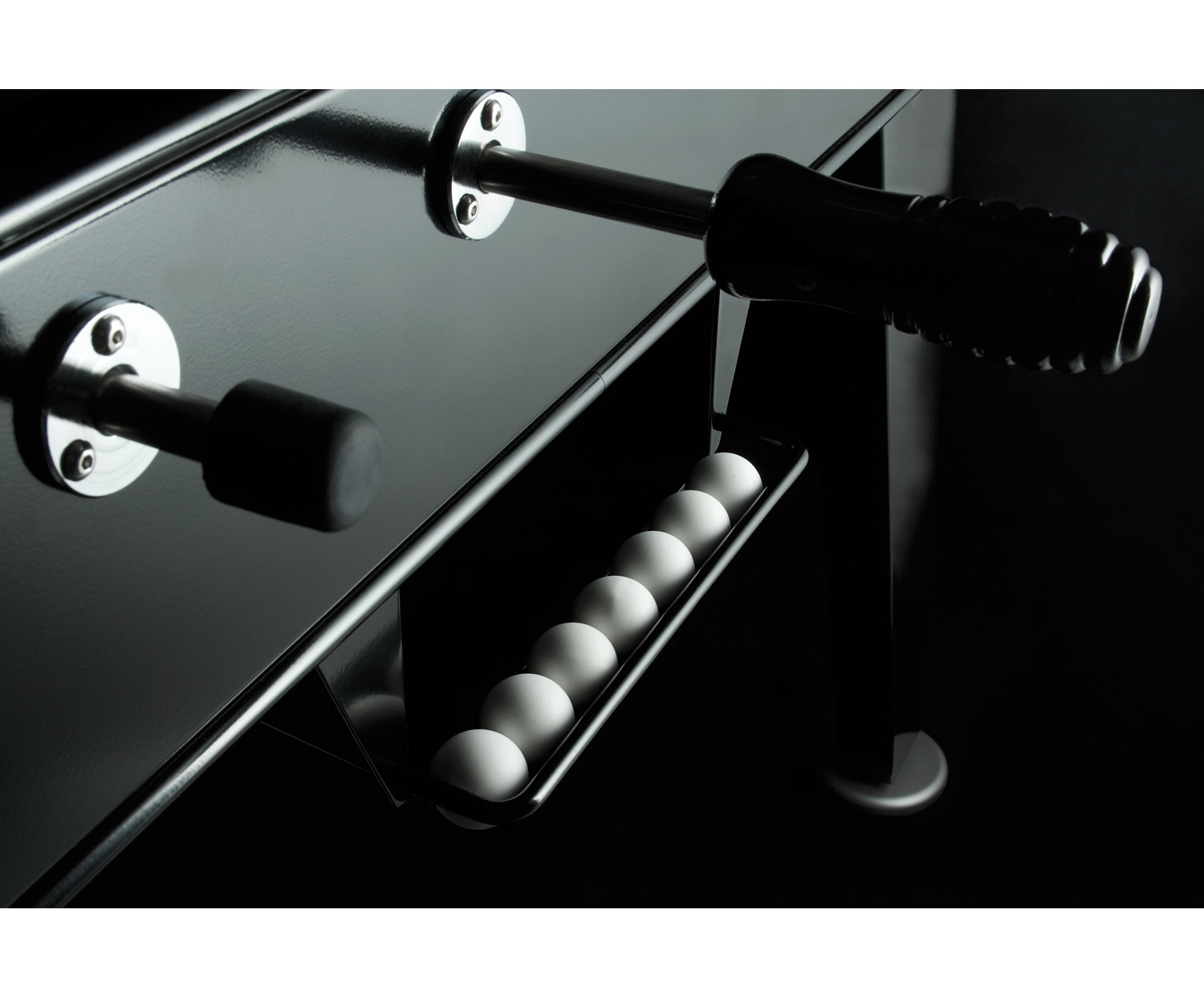 Exklusiver RS Barcelona Design Tischkicker RS#2 Schwarz Exklusiver RS Barcelona Design Tischkicker RS#2 Schwarz