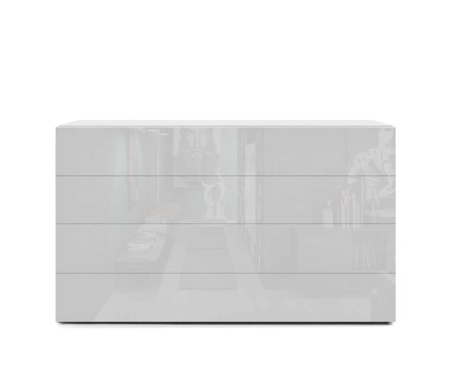 Novamobili Kommode Easy 4er B108 weiß400 Novamobili Kommode Easy 4er B108 weiß400