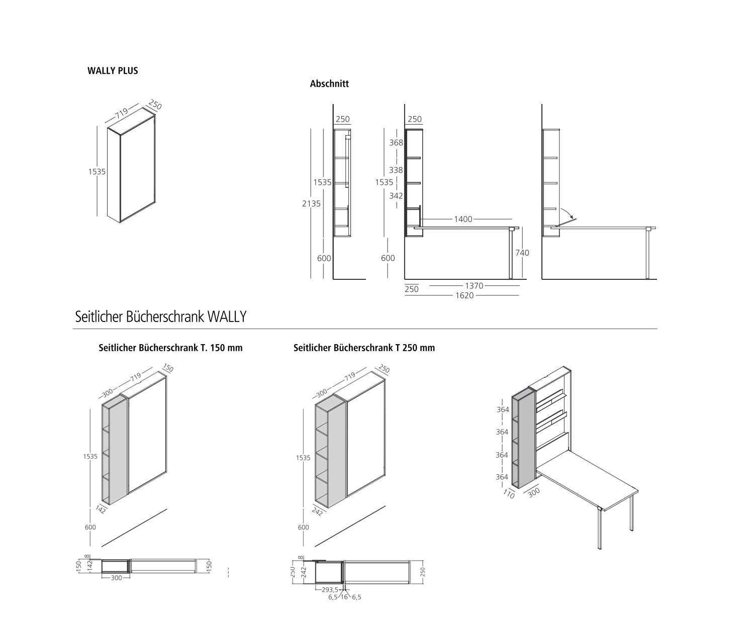 Clei Wally folding table wall kitchen Clei Wally folding table wall kitchen