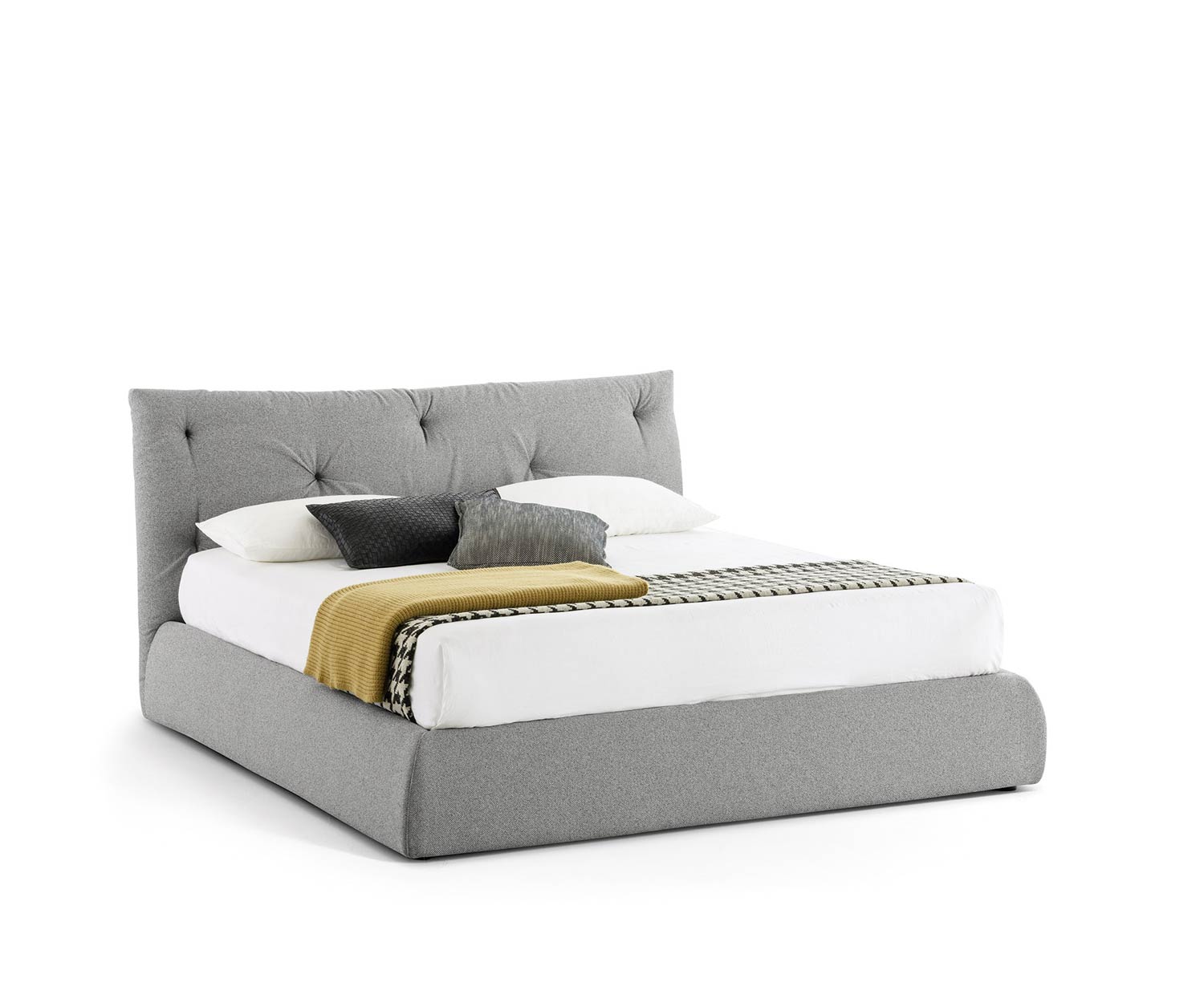 Exclusive Novamobili Design upholstered bed Modo with bed base