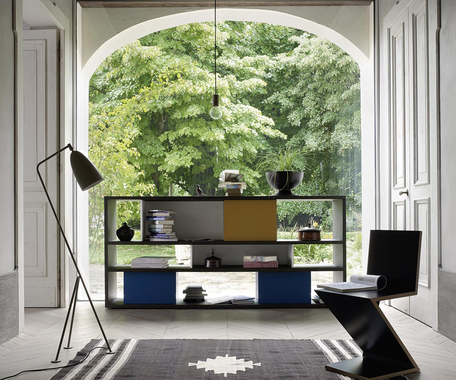 Exklusives Livitalia Design Standregal C80 in Eiche Exklusives Livitalia Design Standregal C80 in Eiche