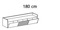 B 180 cm (1 Lammellentür)