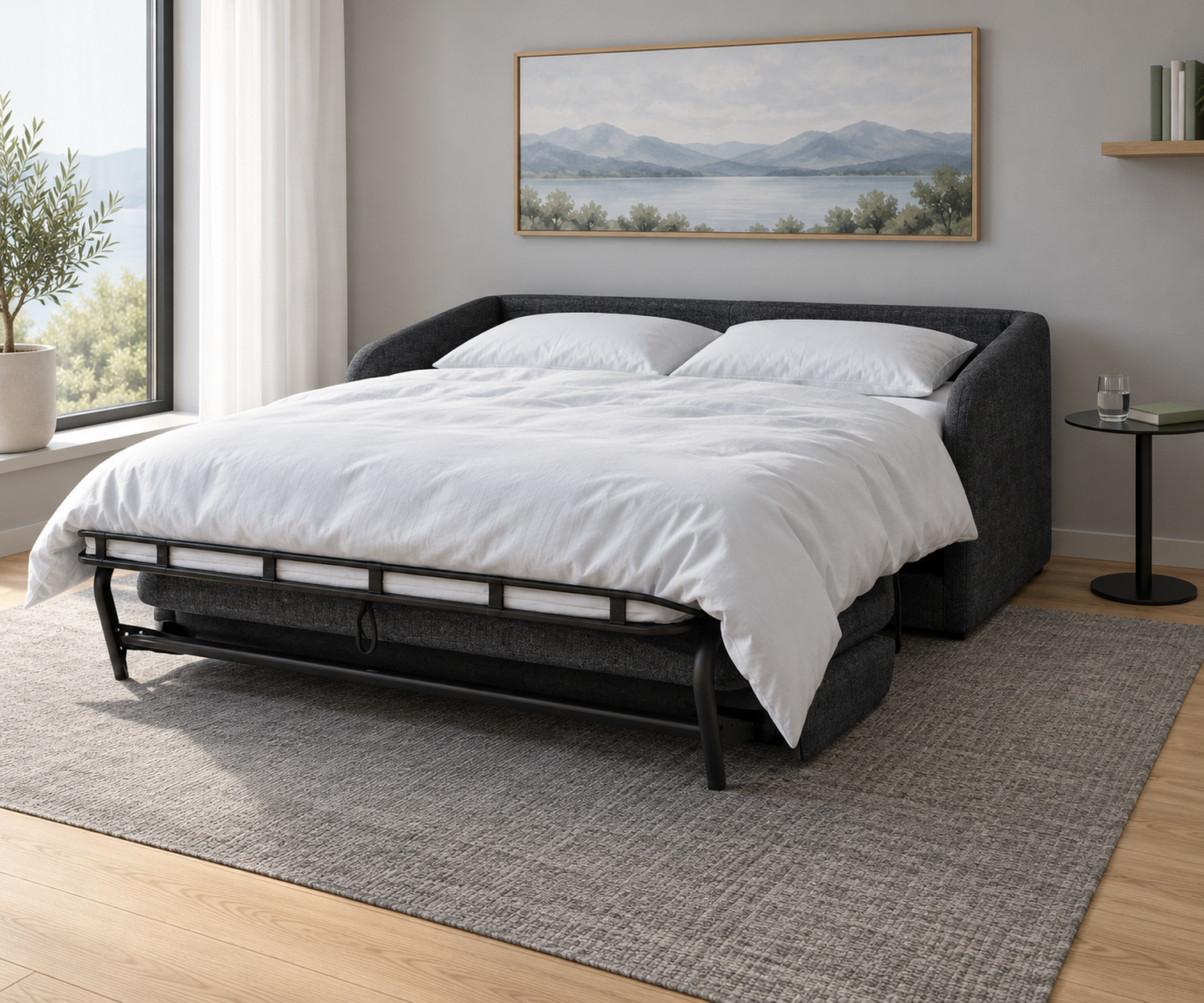 Livitalia Pragaverro – Sofa bed unfolded