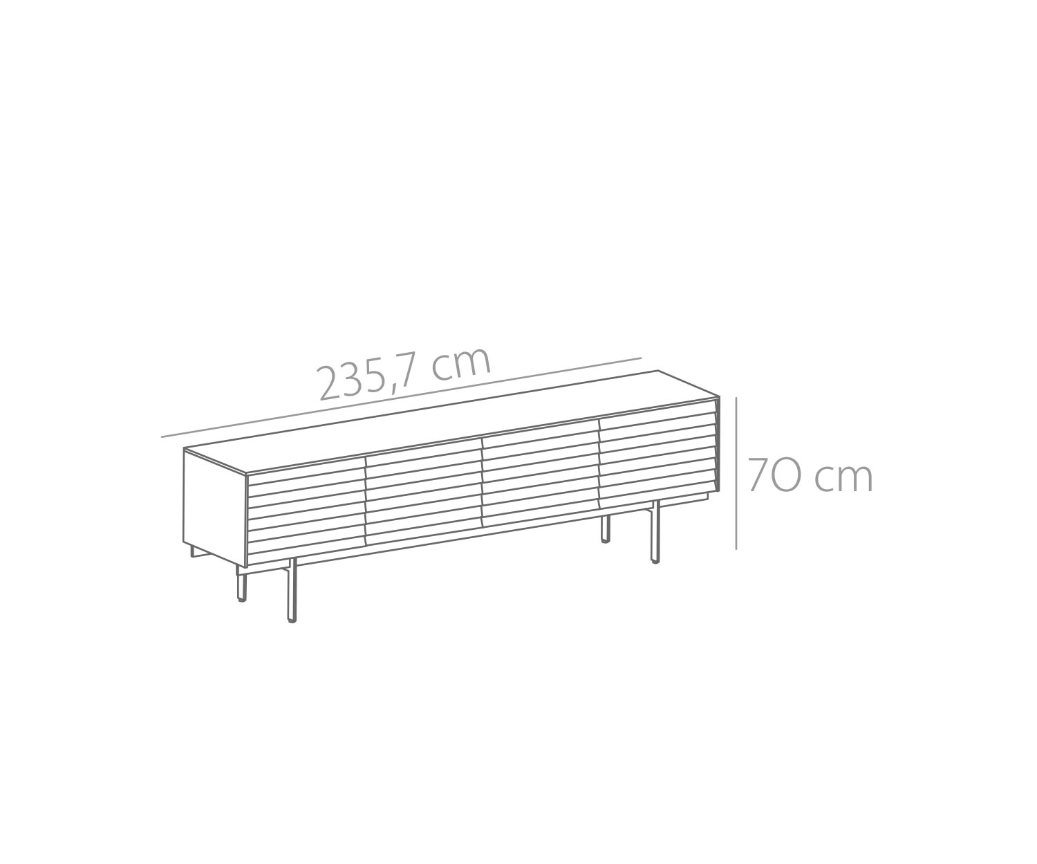 Punt Sussex sideboard with feet B235 sketch Punt Sussex sideboard with feet B235 sketch