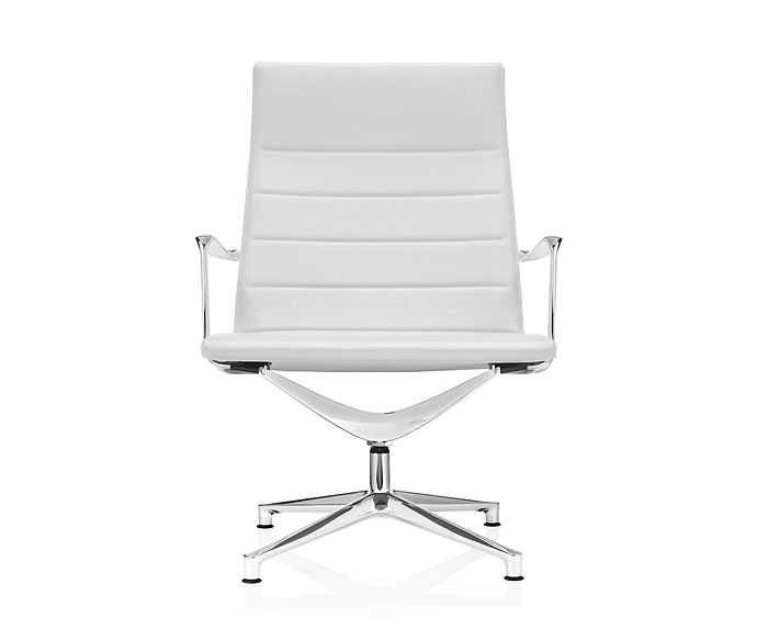 ICF Valea Lounge Frontal weiss Leder ICF Valea Lounge Frontal weiss Leder