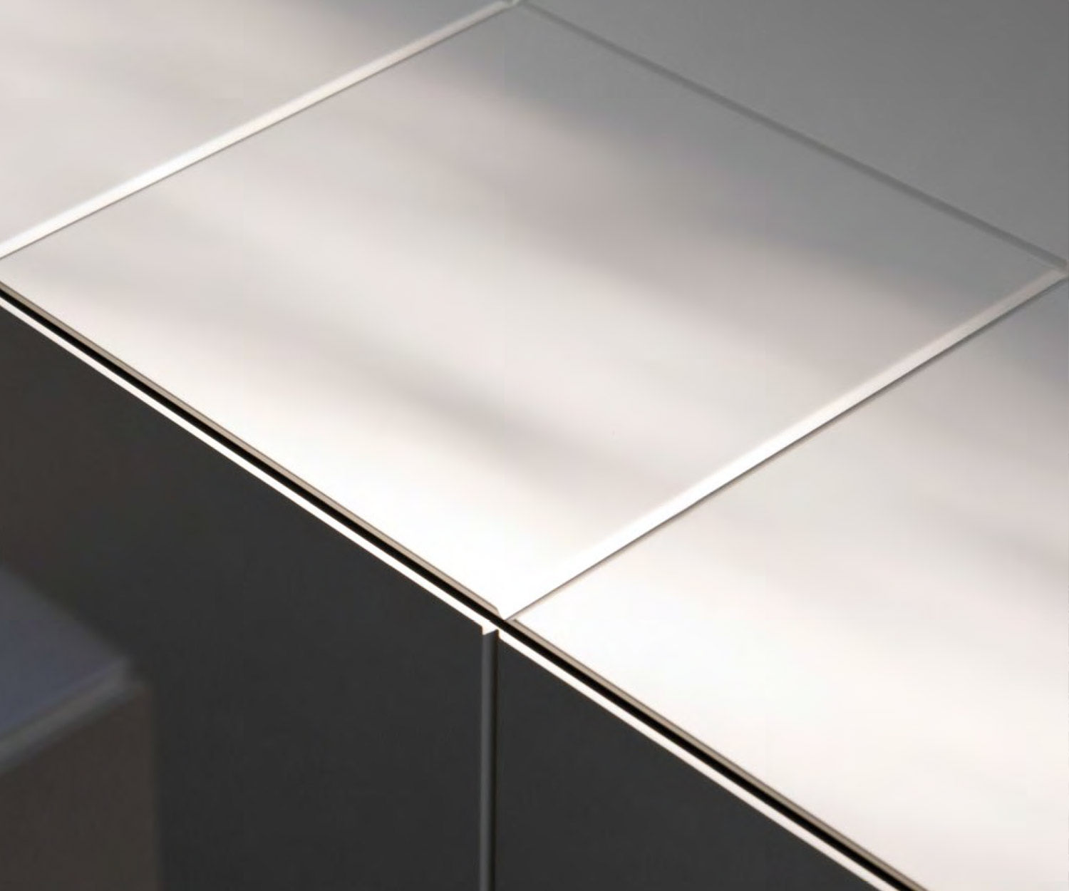 High-quality al2 Designer sideboard MOS I KO 003 B in detail Tiles on the carcase High-quality al2 Designer sideboard MOS I KO 003 B in detail Tiles on the carcase