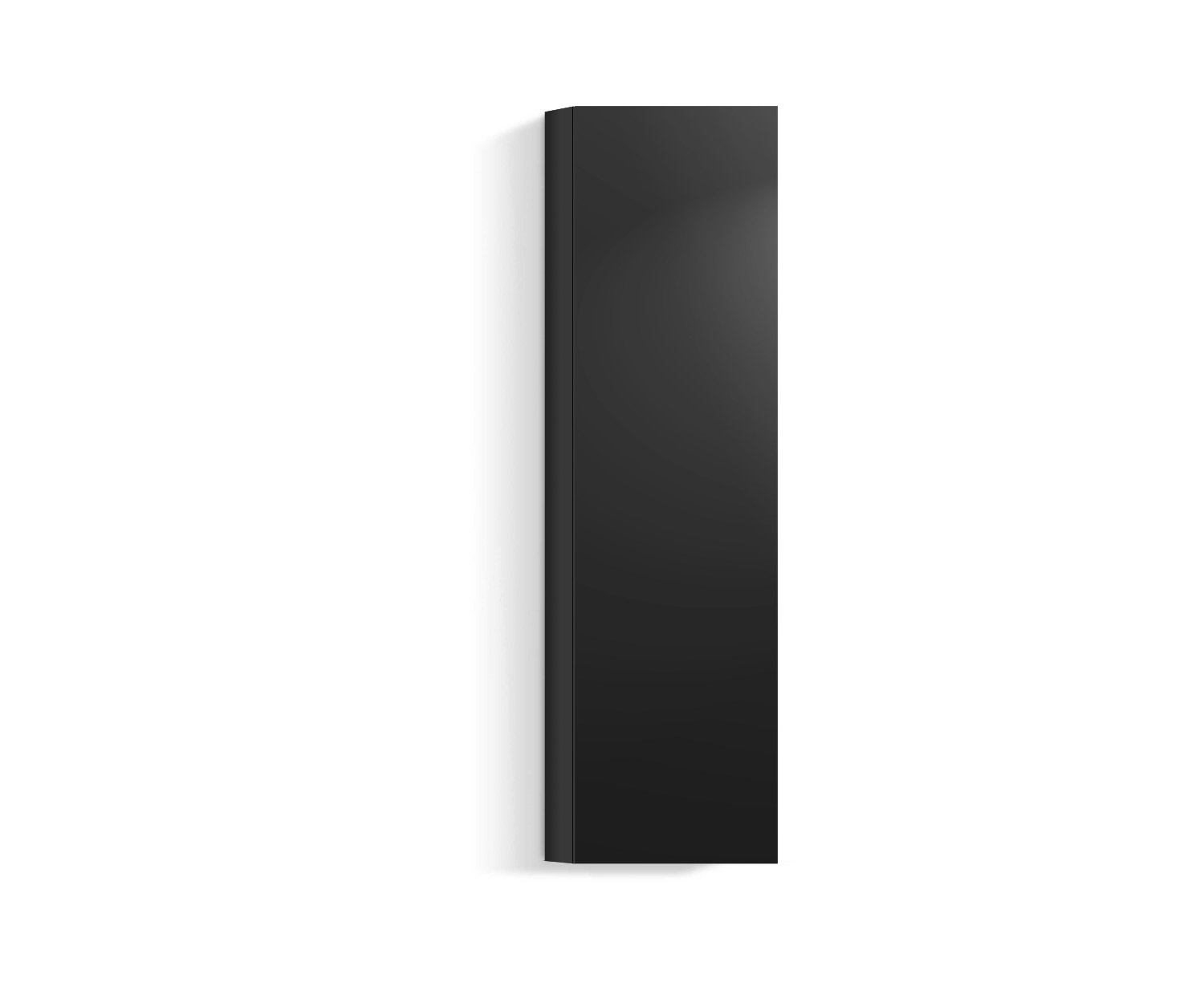 Design Wohnzimmer Hängeschrank Vertikal H160 B45 schwarz318