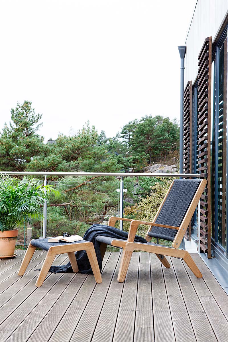 Teakholz Loungsessel fuer TerrasseAL2