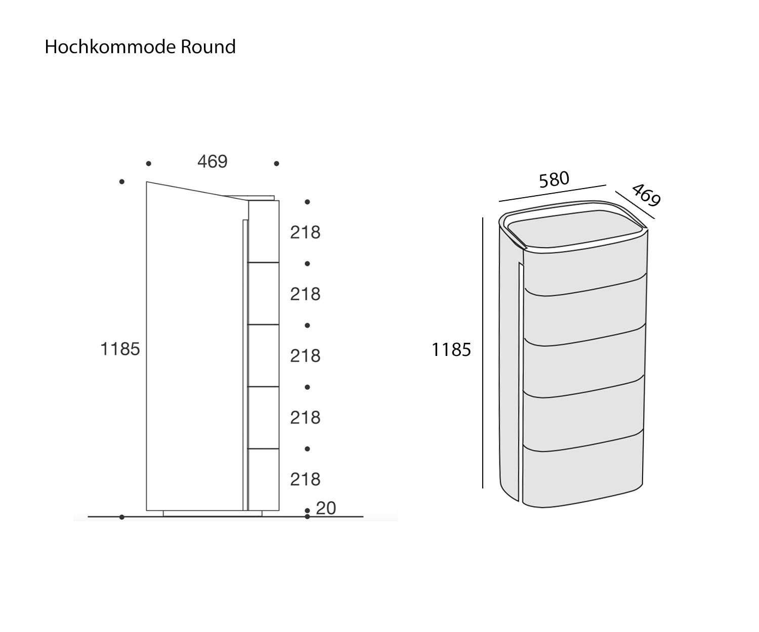 Livitalia Design high chest of drawers Round Dimensions Skzze Sizes Sizes Livitalia Design high chest of drawers Round Dimensions Skzze Sizes Sizes