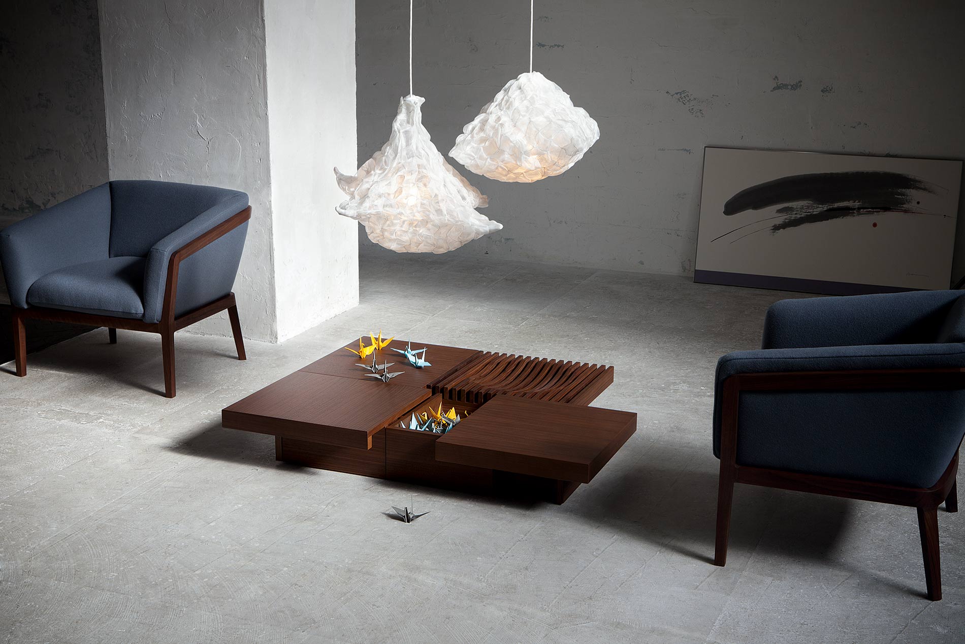 Massivholz Couchtisch aus Japan Massivholz Couchtisch aus Japan