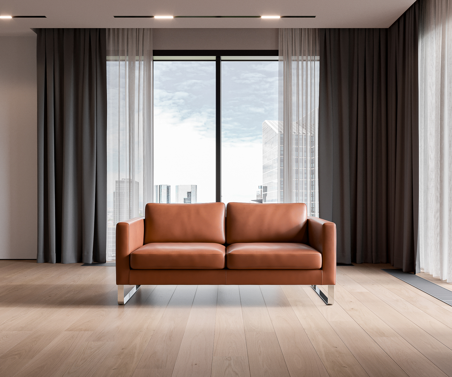 Elegance 2 Sitzer Leder Cognac Elegance 2 Sitzer Leder Cognac