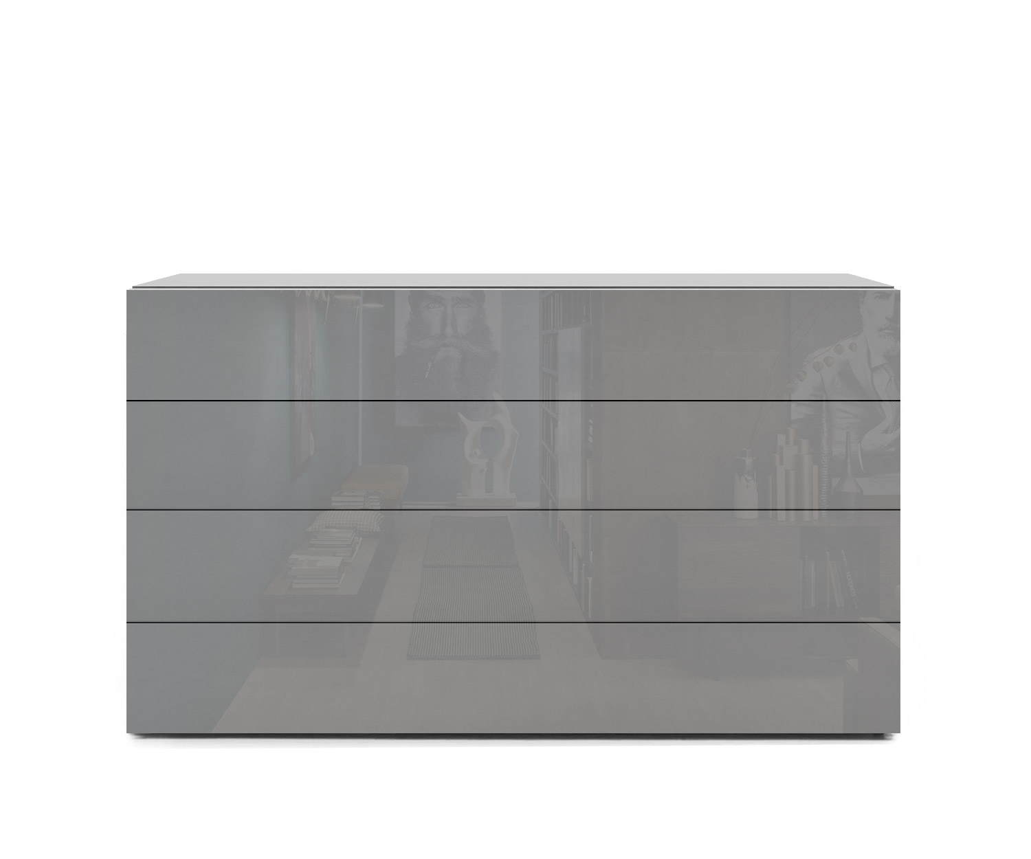 Novamobili Kommode Easy 4er B108 hellgrau430 