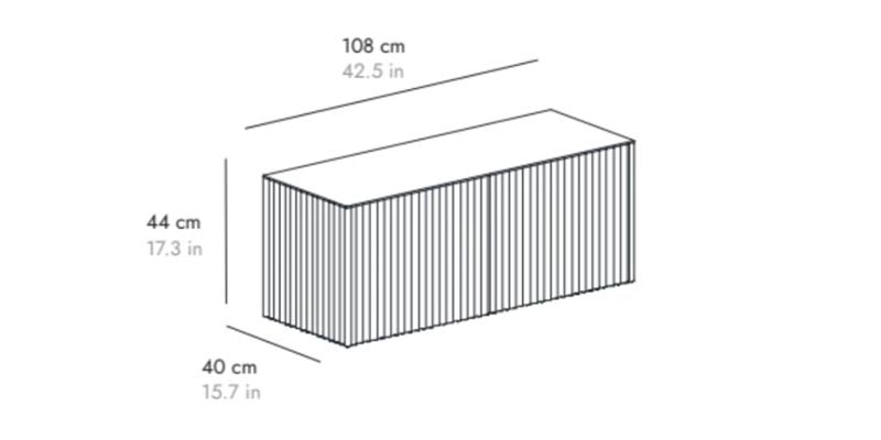 B 108 cm 2 Türen