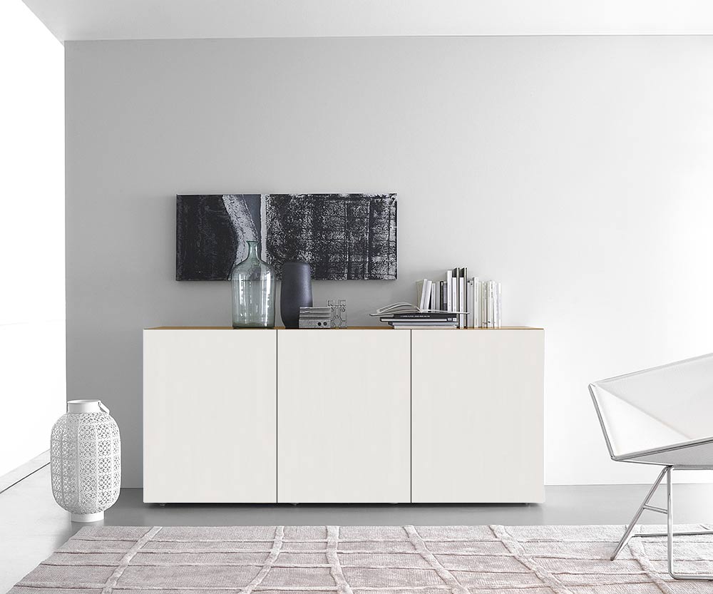 FGF Mobili Box Sideboards Parawood weiss