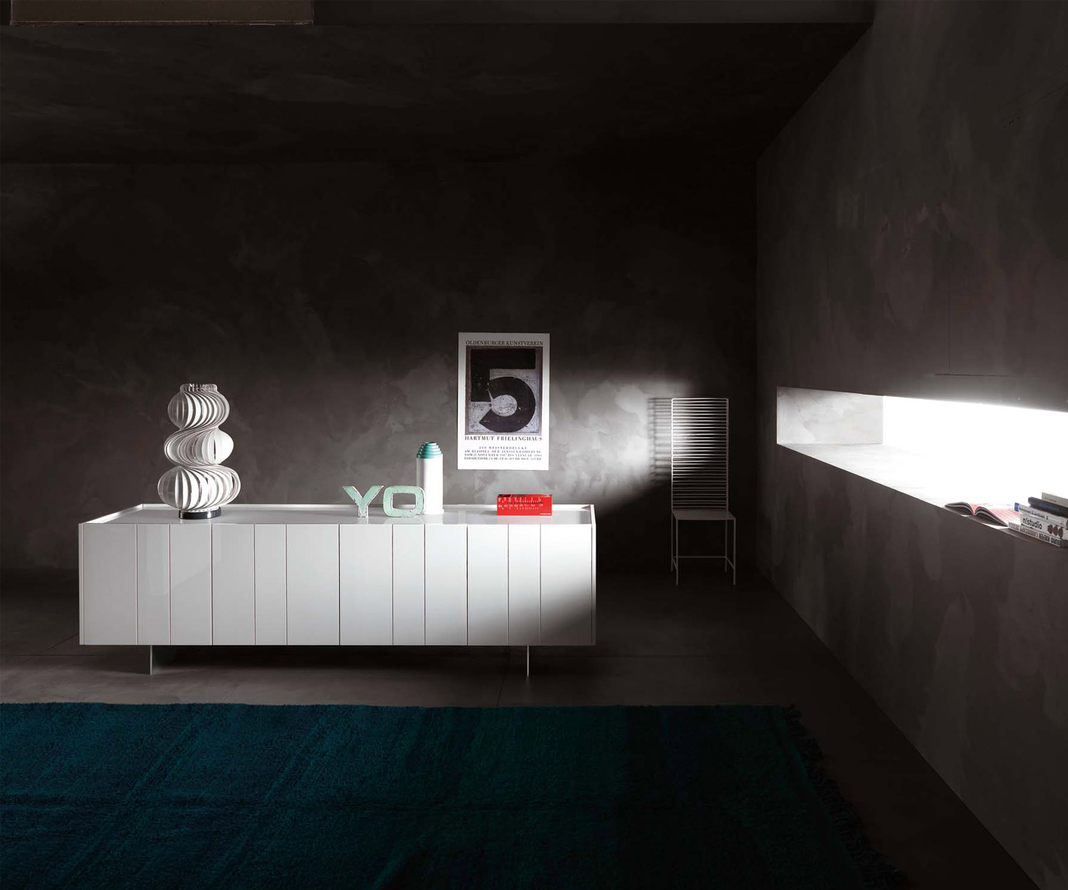 High-quality Novamobili Sideboard Stripe 4 doors High-quality Novamobili Sideboard Stripe 4 doors