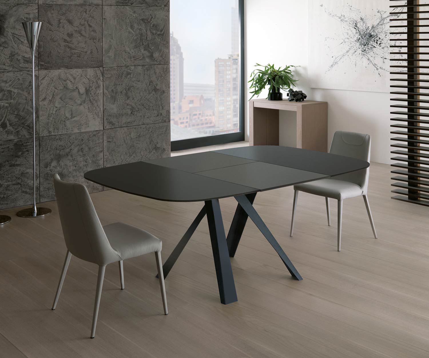 Ozzio Bombo extendable dining table T246 Ozzio Bombo extendable dining table T246