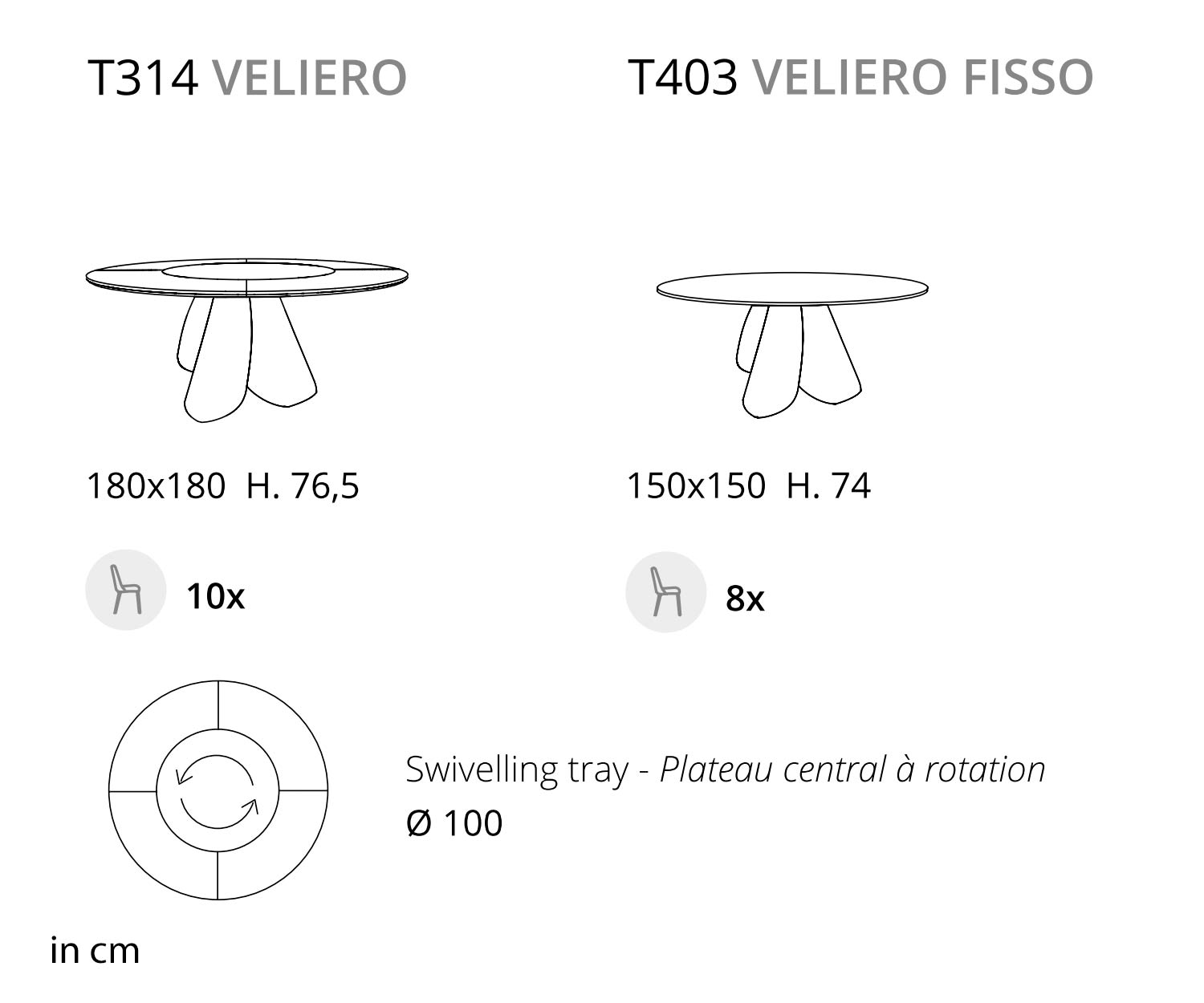 Ozzio Veliero T314 Design round dining table natural oak ceramic Ozzio Veliero T314 Design round dining table natural oak ceramic