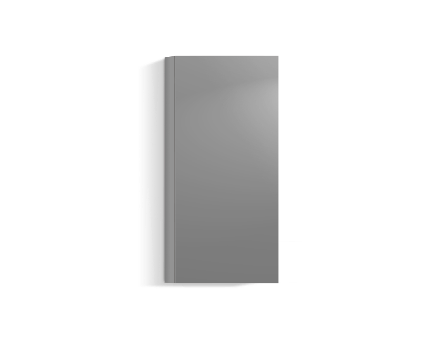 Design Wohnzimmer Hängeschrank Vertikal H128 B60 hellgrau330