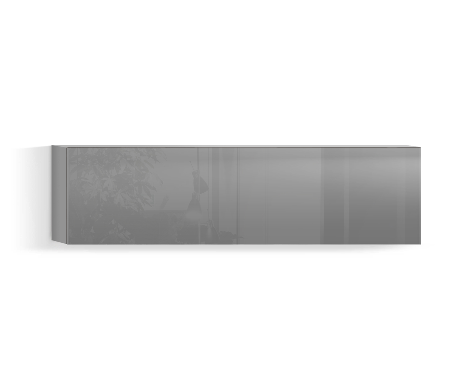 Design Wohnzimmer Hängeschrank Horizontal H32 B120 unten hellgrau430 Design Wohnzimmer Hängeschrank Horizontal H32 B120 unten hellgrau430