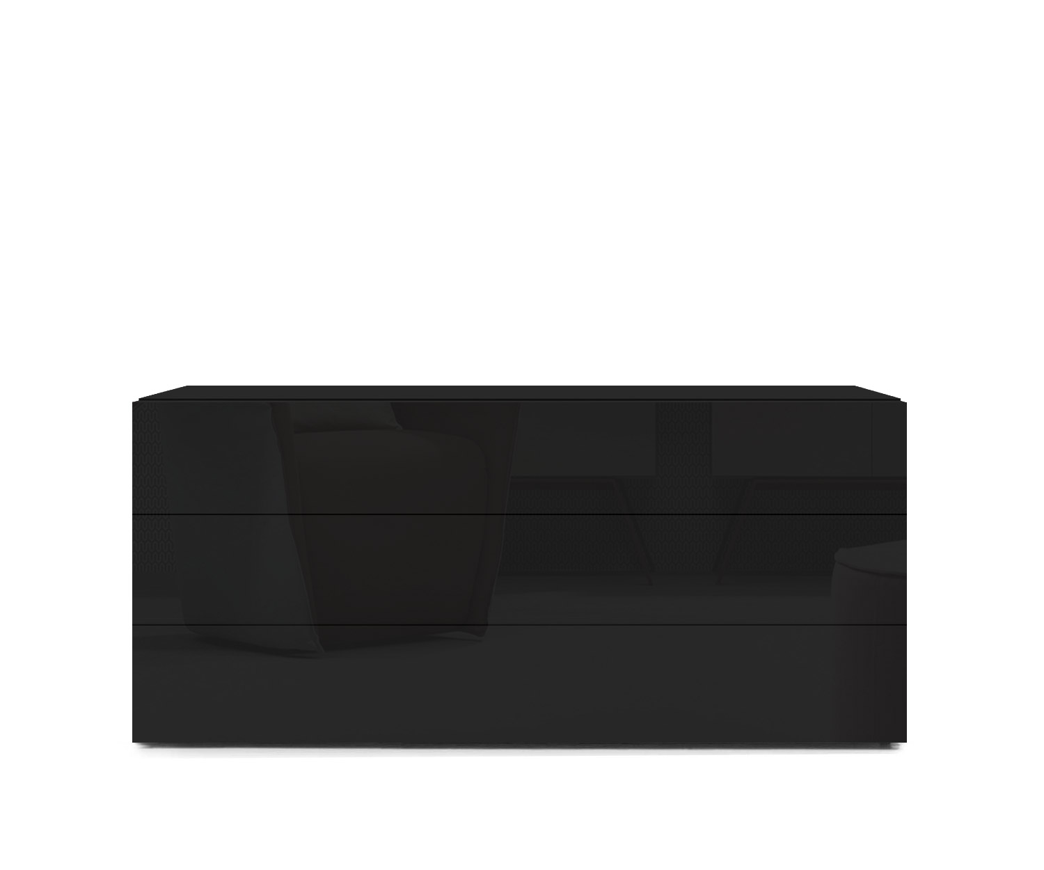 Novamobili Kommode Easy 3er B108cm schwarz418