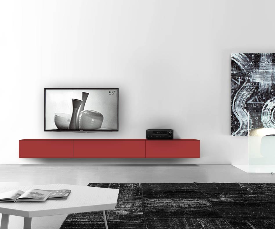 /Design Lowboard Wand B300 H33 5 matt rot