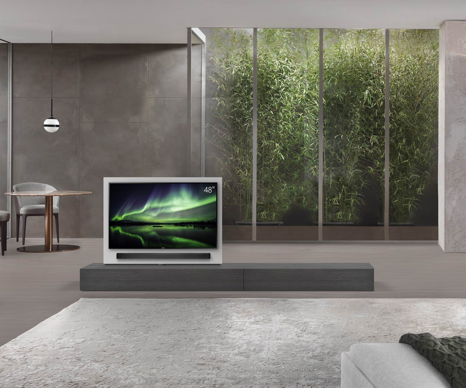 Luxus Raumteiler Tv Wand Drehbar Bild