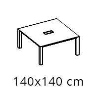Skizze P80 Manager Bürotisch Skizze P80 Manager Bürotisch