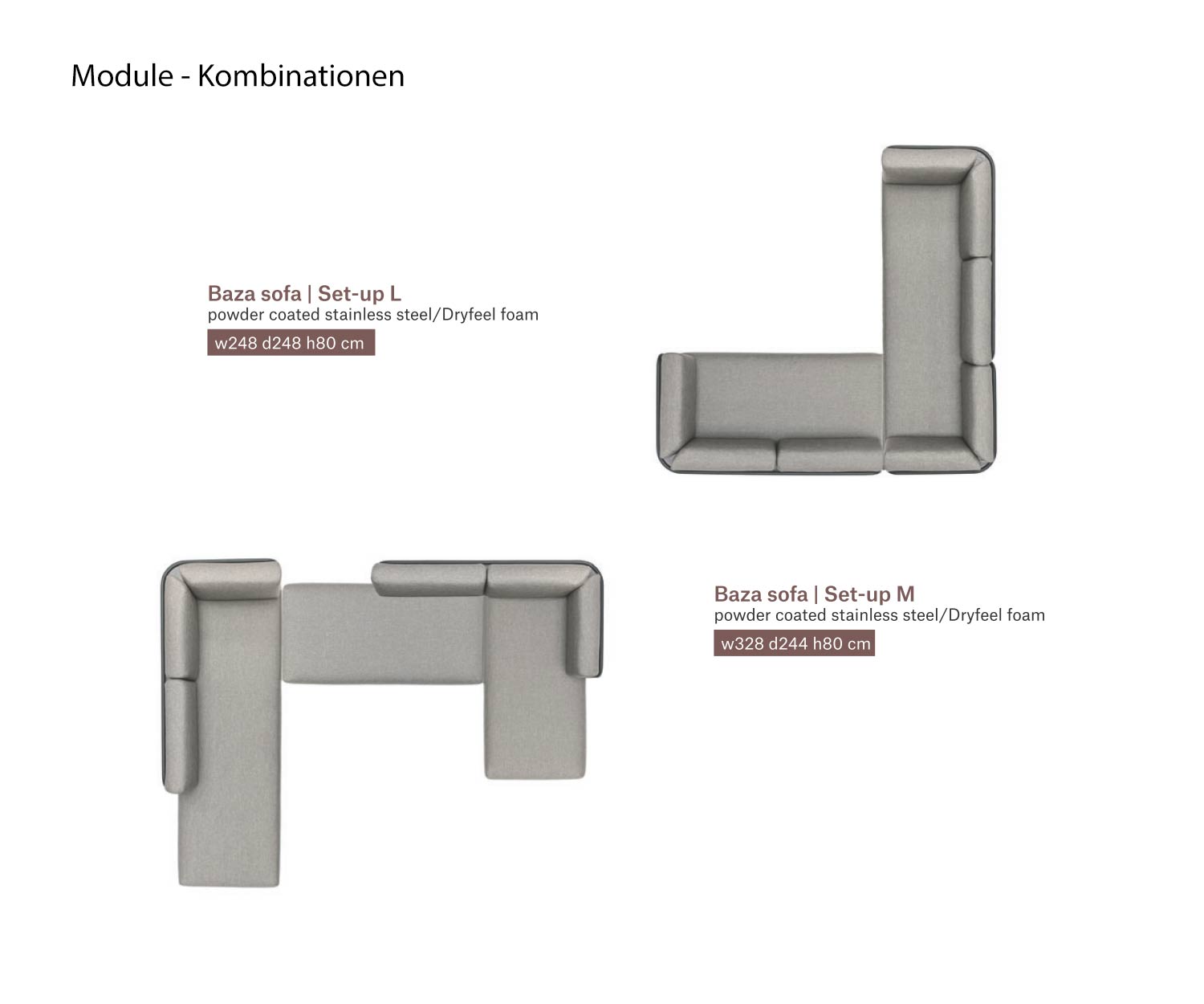 Todus Baza modulares Design Gartensofa