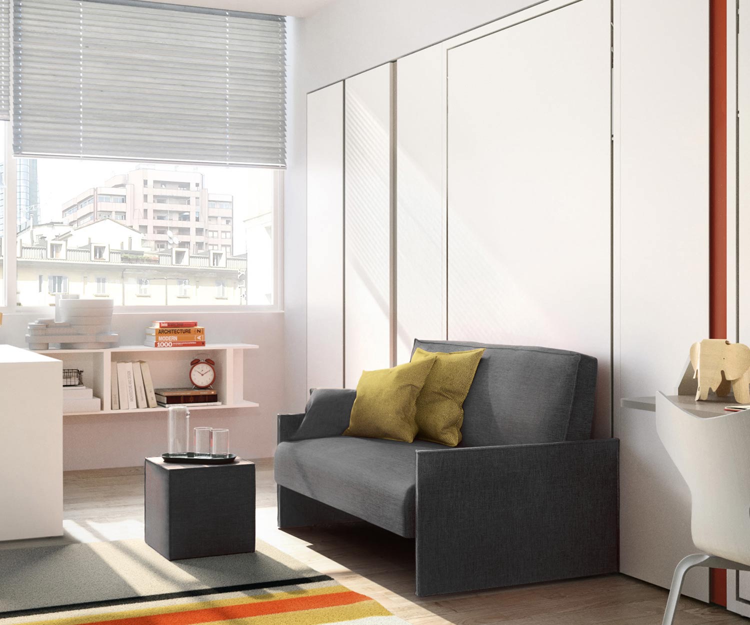 Children's foldaway bed with dining table less space when folded away Children's foldaway bed with dining table less space when folded away