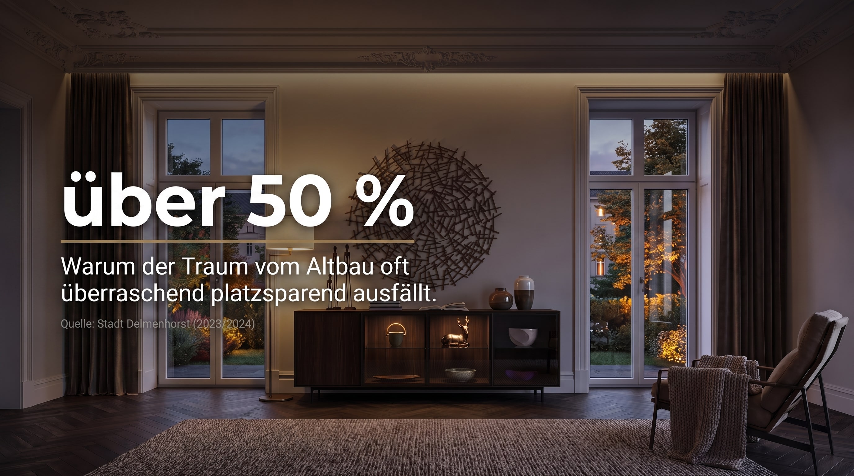 oltre 50 % &ndash; Perch&eacute; il sogno di un edificio antico spesso si rivela sorprendentemente salvaspazio.