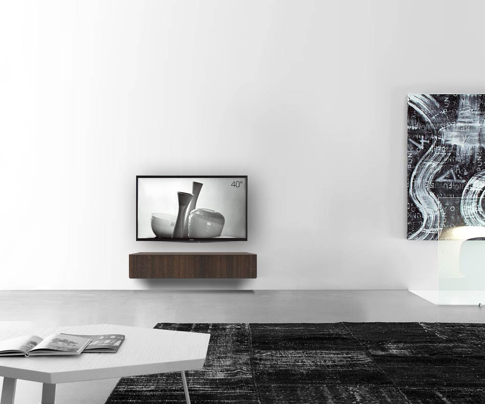 Livitalia Wooden design lowboard configurator wall 120 cm 24 cm 56 cm brown oak Livitalia Wooden design lowboard configurator wall 120 cm 24 cm 56 cm brown oak