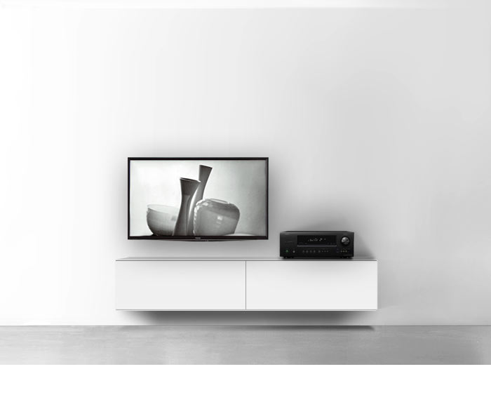 Novamobili Box Design Lowboard Konfigurator B 180 cm H 34,4 cm T 51,8 cm Matt Bianco Hängend