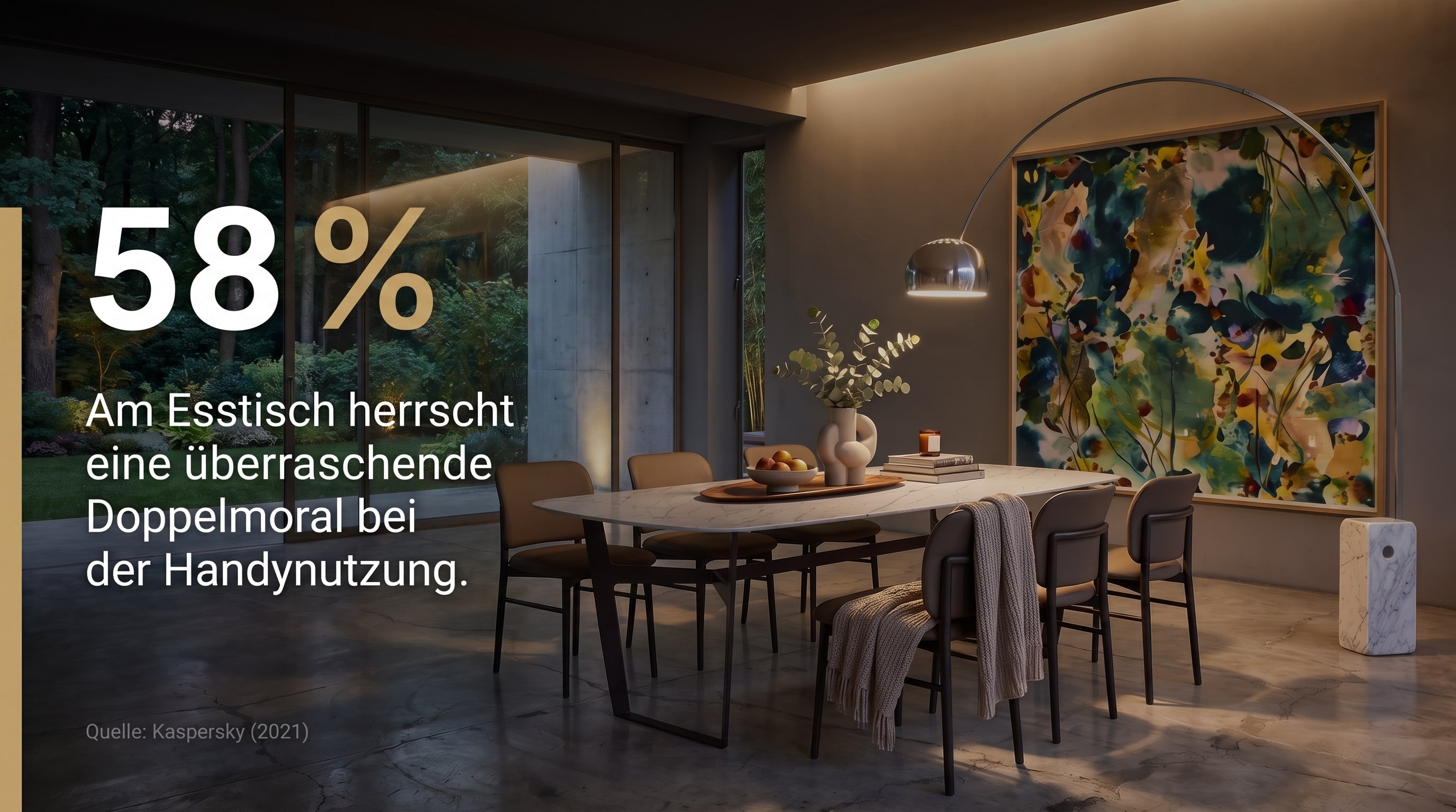 58 % – Am Esstisch herrscht eine überraschende Doppelmoral bei der Handynutzung.