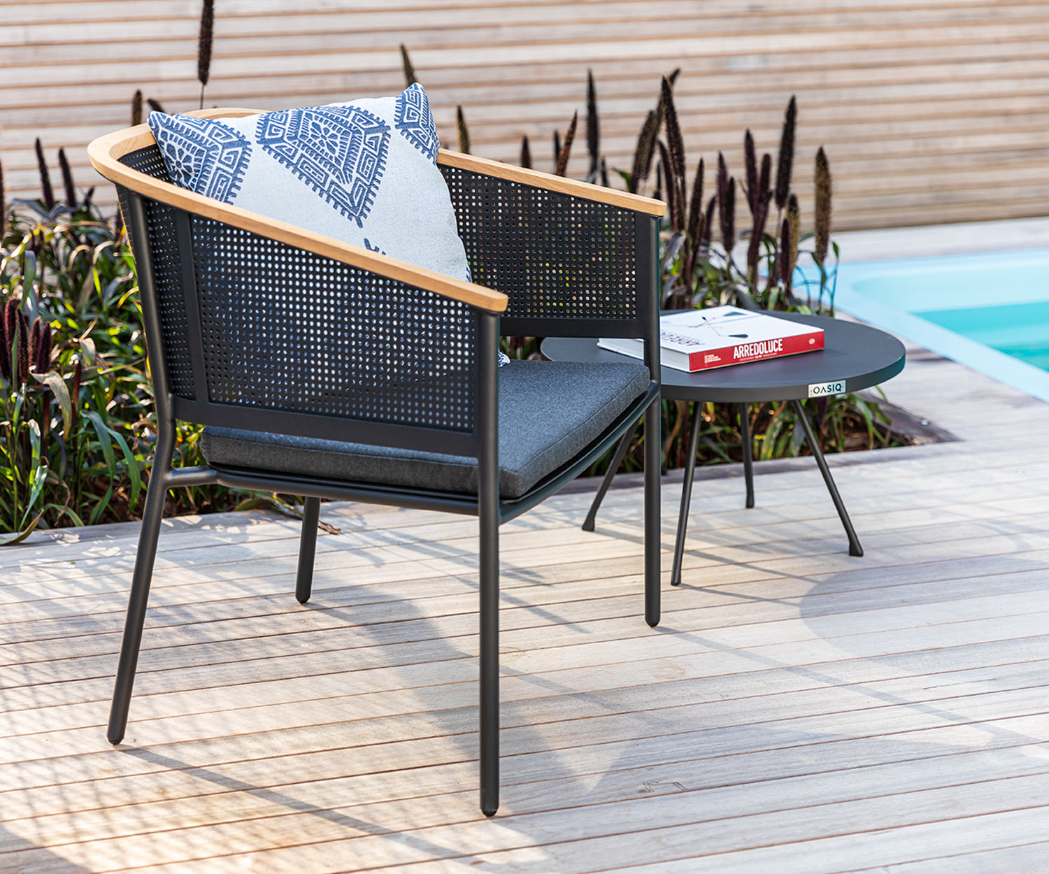 Wetterfester Oasiq Riad Design Loungesessel Anthrazit Gestell Wetterfester Oasiq Riad Design Loungesessel Anthrazit Gestell