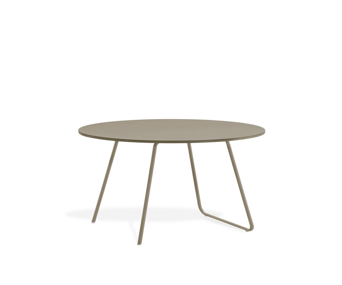 Novamobili Couchtisch Orbis Ø 80cm matt sand333