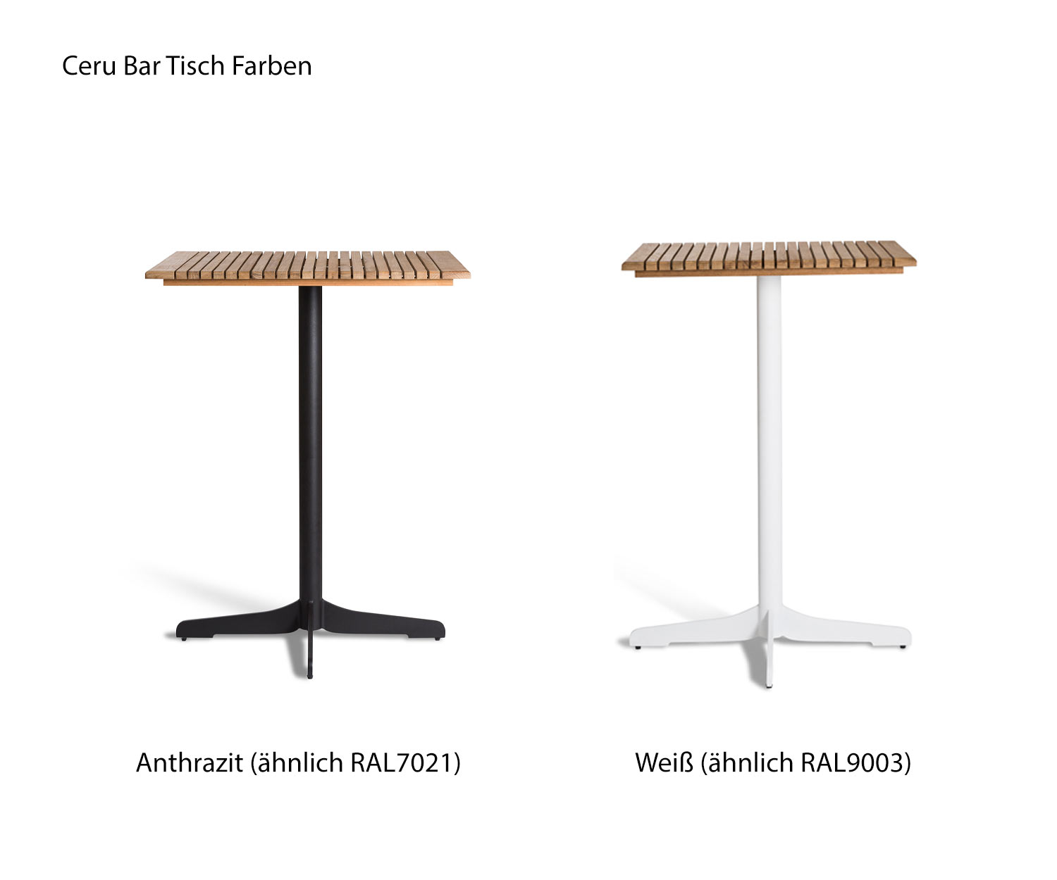 Exklusiver Oasiq Ceru Designer Bartisch Gestell Weiß Teak Holz Tischplatte mit Barstühlen Exklusiver Oasiq Ceru Designer Bartisch Gestell Weiß Teak Holz Tischplatte mit Barstühlen