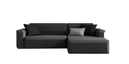 B 252 cm 2 Sitzer mit Chaiselongue Rechts Liegefläche 200x140 cm