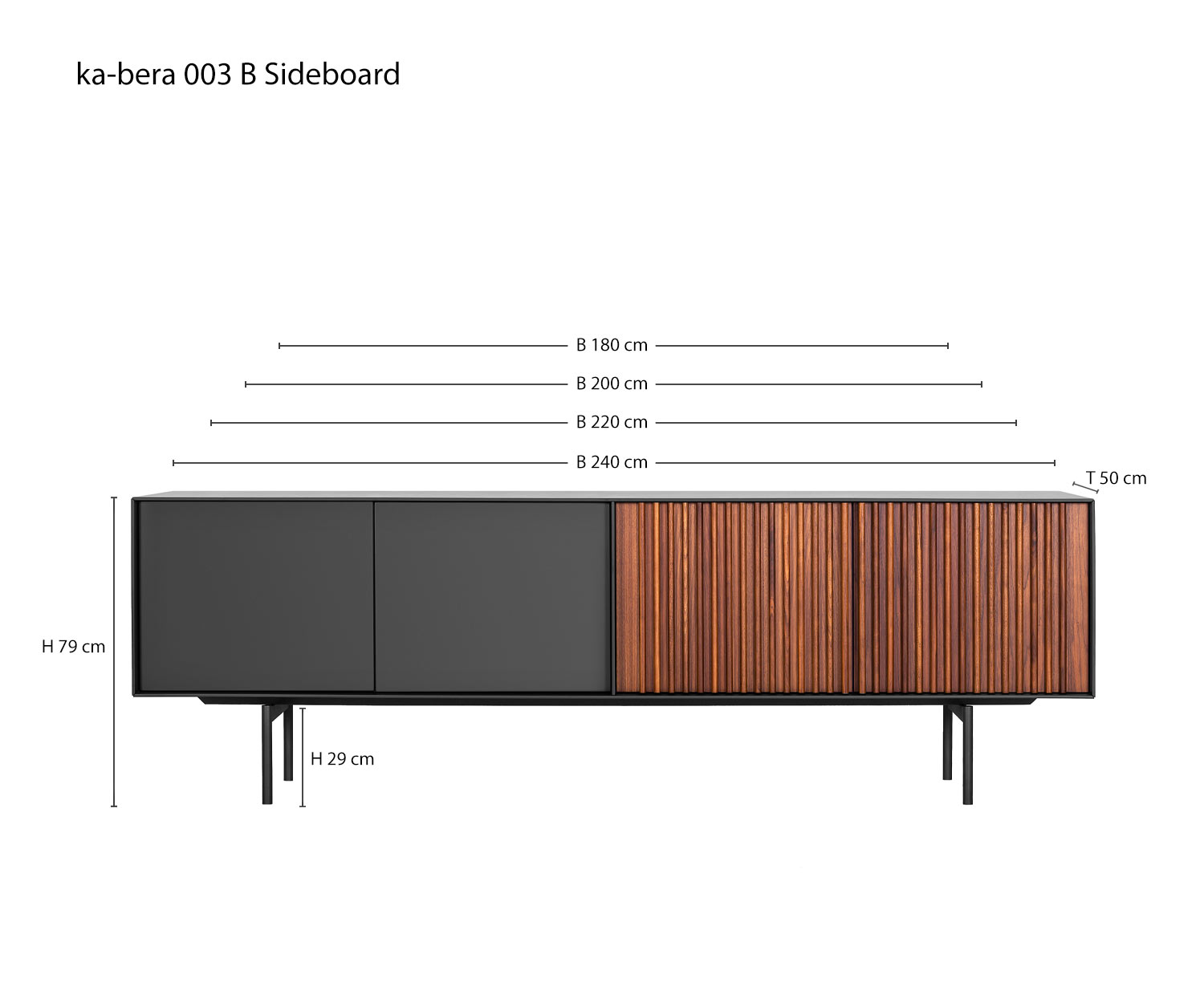Designer Anrichte ka bera 003 B von al2 Skizze Maße Größen Größenangaben Designer Anrichte ka bera 003 B von al2 Skizze Maße Größen Größenangaben