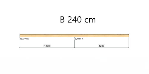 B 240 cm