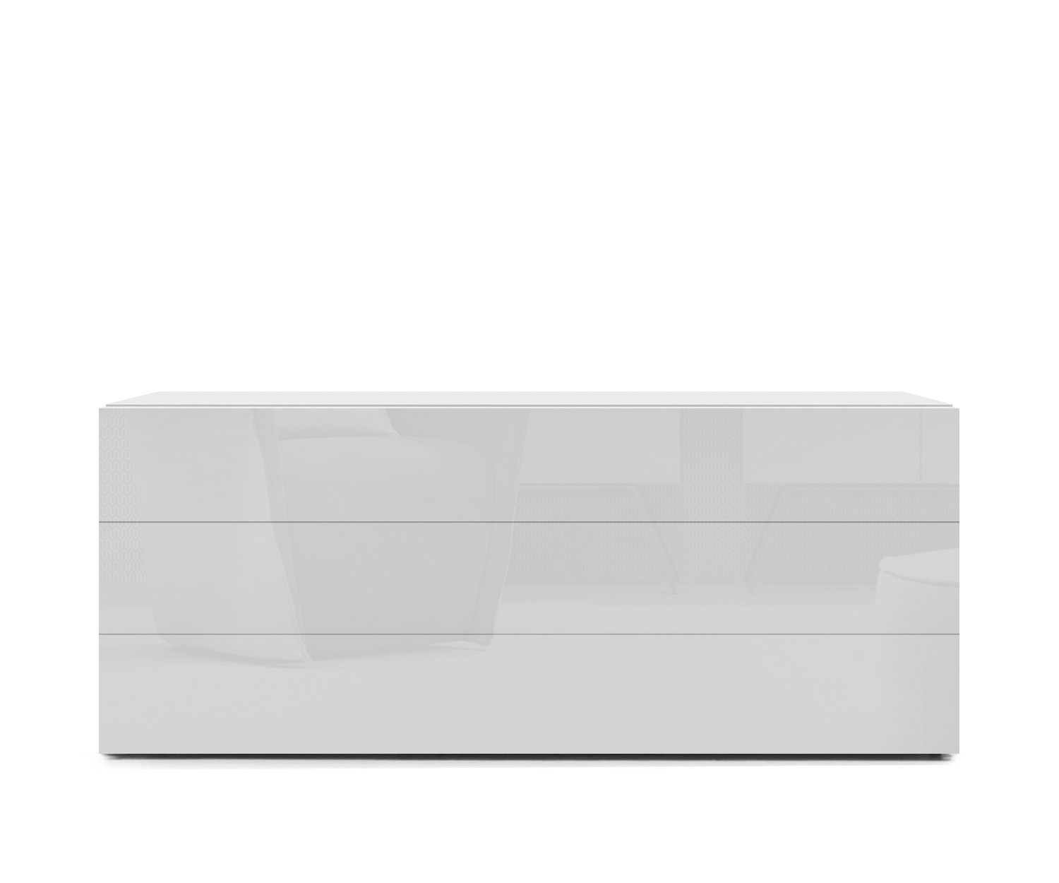 Novamobili Kommode Easy 3er B128cm weiß400 