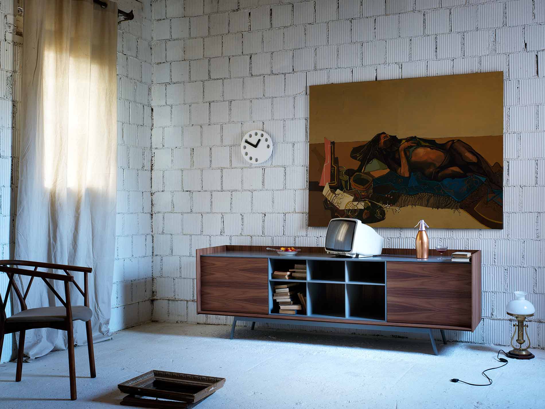 Offenen Design Holz Sideboard aus Italien